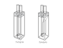 Type 71 & 72 F Flow cells. Standard and semi-micro